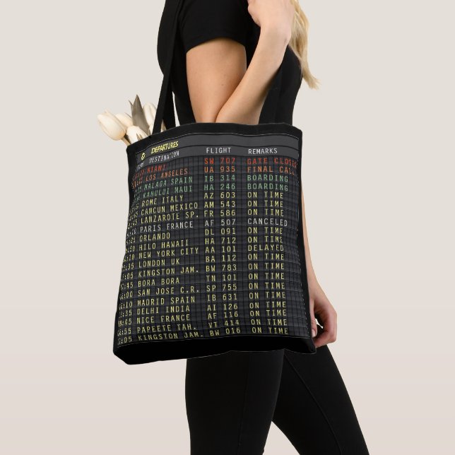 Bolso De Tela Junta de Aeropuerto (personalizable) (Detalle)