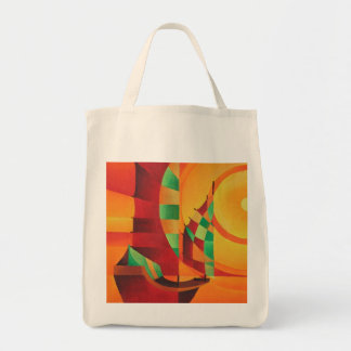 Bolso De Tela Juntas Cubistas En El Mar Rojo