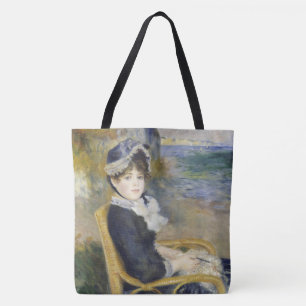 Bolso De Tela Junto al mar, retrato de pintura al óleo, Renoir