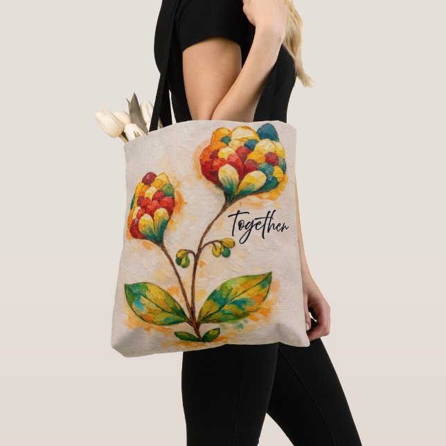 Bolso De Tela Juntos (Detalle)