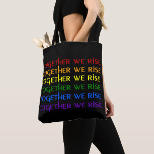 Bolso De Tela Juntos levantamos el orgullo arcoiris