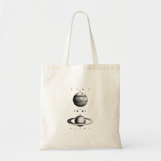 Bolso De Tela Júpiter Y Saturn Planet Tote Bags (Frente)