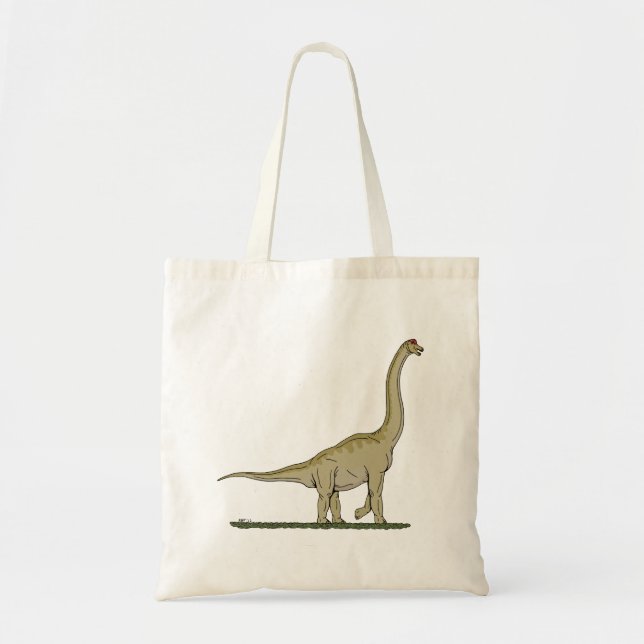 Bolso De Tela Jurásico Dinosaurio Brachiosauro (Frente)