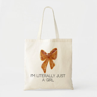 Bolso De Tela “Just a Girl” Tote Bag