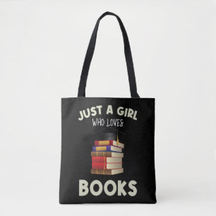 Bolso De Tela Just A Girl Who Loves Books Gifts For Bookworm