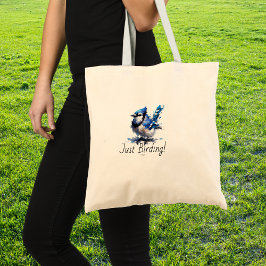 Bolso De Tela Just Birding - Jay azul