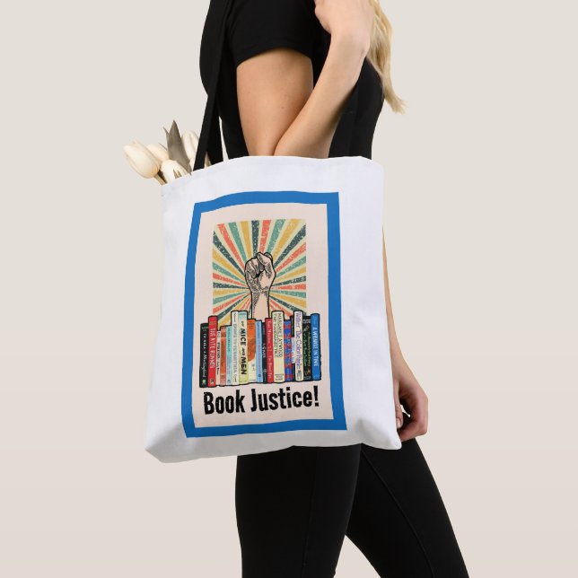 Bolso De Tela ¡Justicia del libro! (Detalle)