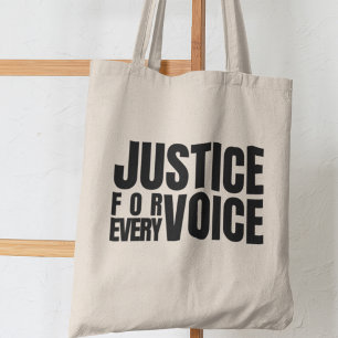 Bolso De Tela Justicia para todas las voces Empoderamiento de la