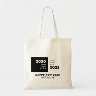 Bolso De Tela JUSTO 2020 Mirando hacia el futuro 2021 Año nu