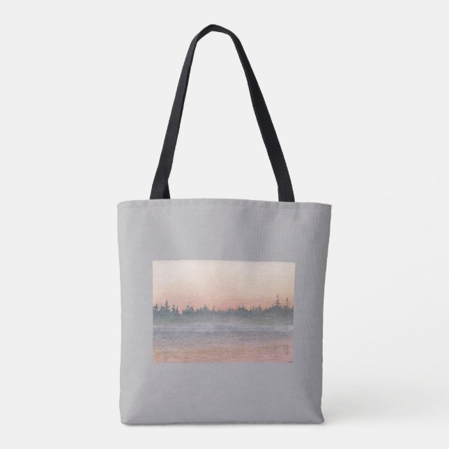 Bolso De Tela Justo después del Tote del atardecer (Reverso)