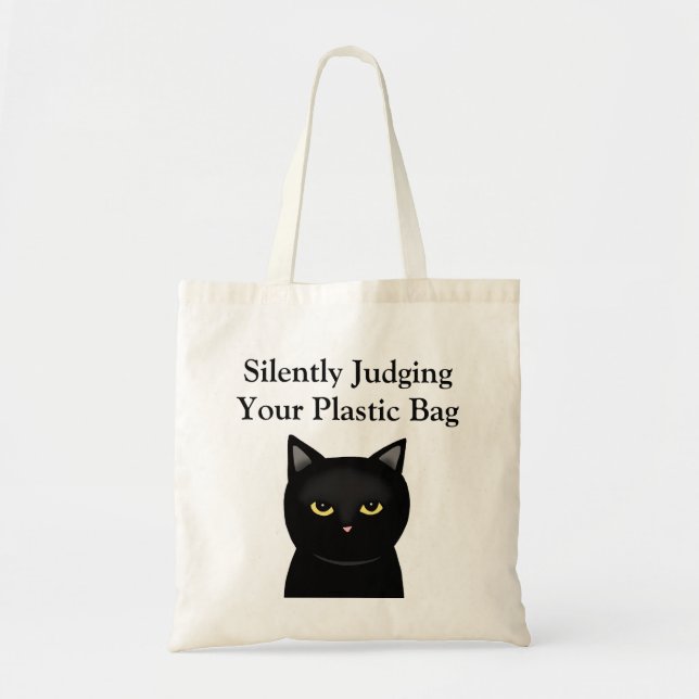 Bolso De Tela Juzgando Silenciosamente A Tu Divertido Ambientali (Frente)