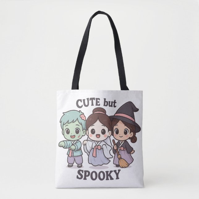 Bolso De Tela K-Horror Chibi Halloween 2025 (Anverso)