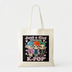 Bolso De Tela K-Pop, solo un Chica que ama la banda pop coreana