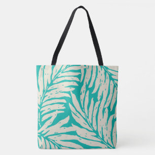 Bolso De Tela Kahanu Garden Palm Hawaian Salve Beach Bag