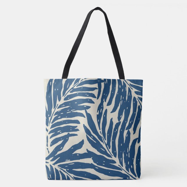 Bolso De Tela Kahanu Garden Palm Hawaian Salve Beach Bag (Anverso)