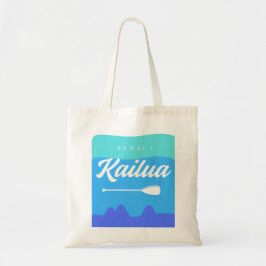 Bolso De Tela Kailua Hawaii Diseño de Surfboard con Isla Mokes