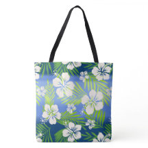 Kalani Tie Dye Mezcla Hibiscus Tropical - Azul