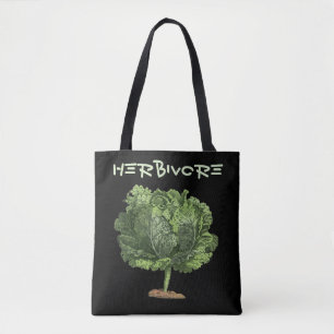 Bolso De Tela Kale Herbivore Vegan Vegetarian