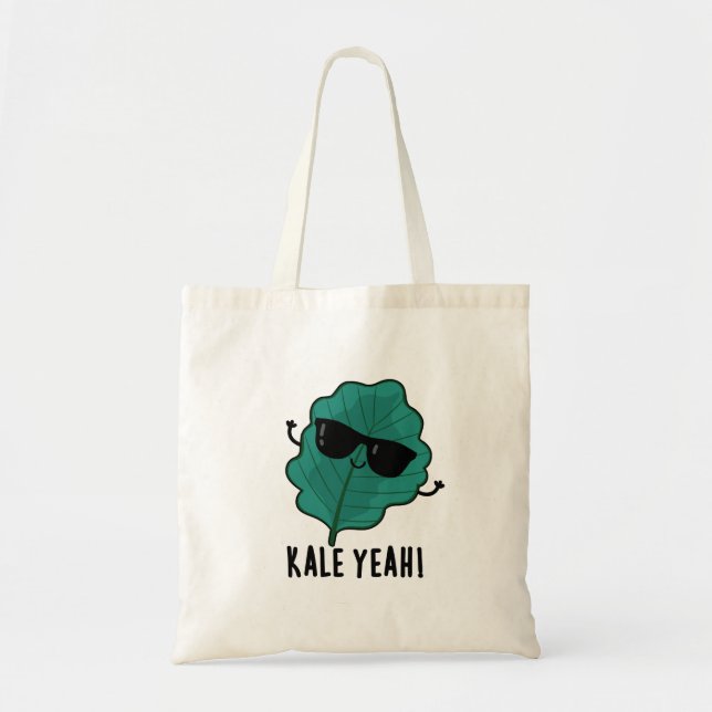 Bolso De Tela Kale Yeah Funny Veggie Pun (Frente)