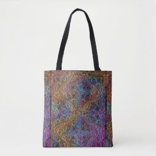 Bolso De Tela Kaleidoscope arcoiris Mandala
