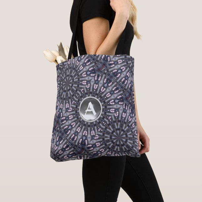 BOLSO DE TELA KALEIDOSCOPE BLANCO GEM MONOGRAM PSICODELIC (Detalle)