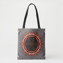 Bolso De Tela Kaleidoscope Flames Shoulder Tote Bag