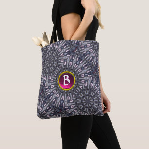 BOLSO DE TELA KALEIDOSCOPE PSICOLIC FUCHSIA GEM MONOGRAM