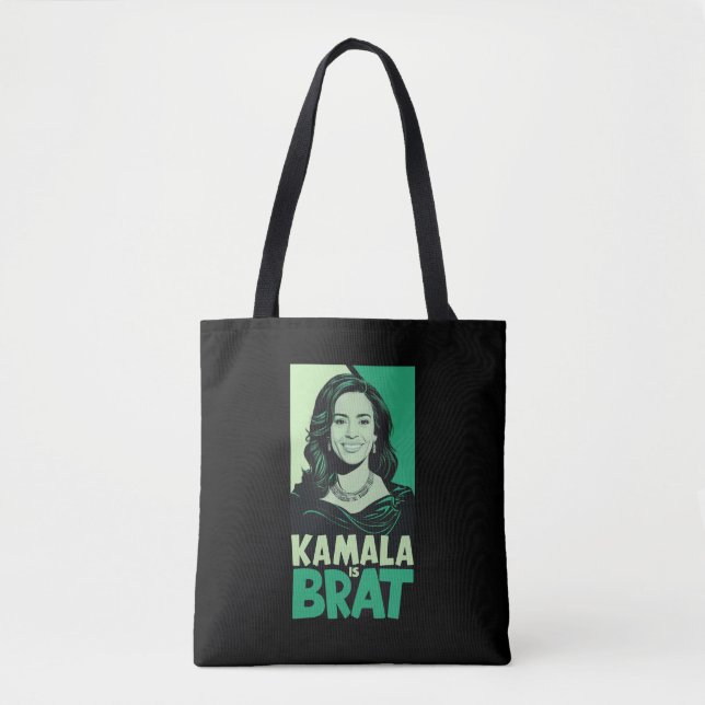 Bolso De Tela Kamala es Brat Funny Sarcástico (Anverso)