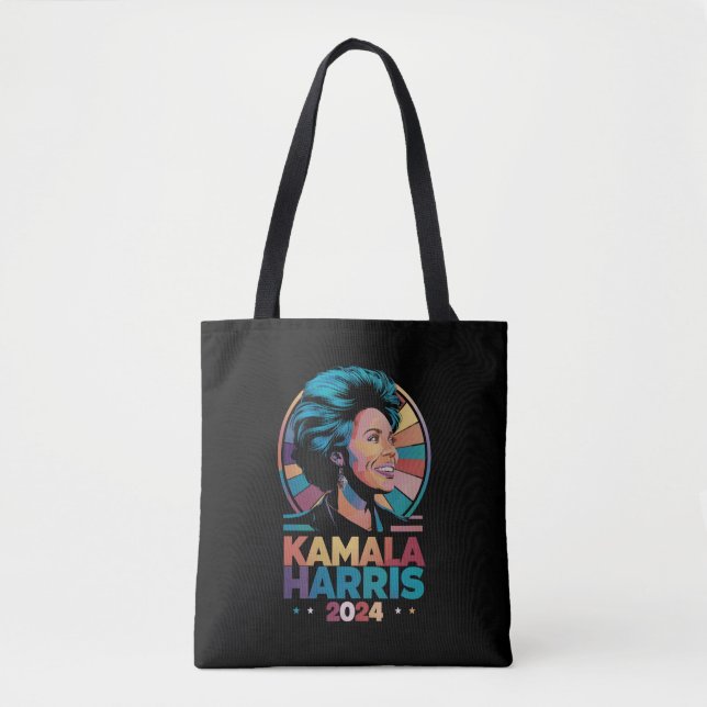 Bolso De Tela Kamala Harris 2024 Elecciones al presidente Kamala (Anverso)