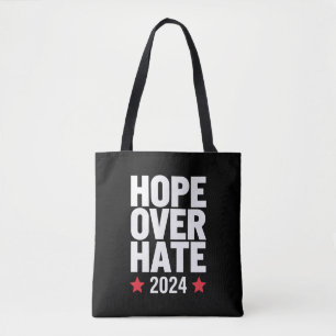 Bolso De Tela Kamala Harris 2024 Esperanza sobre el odio Preside