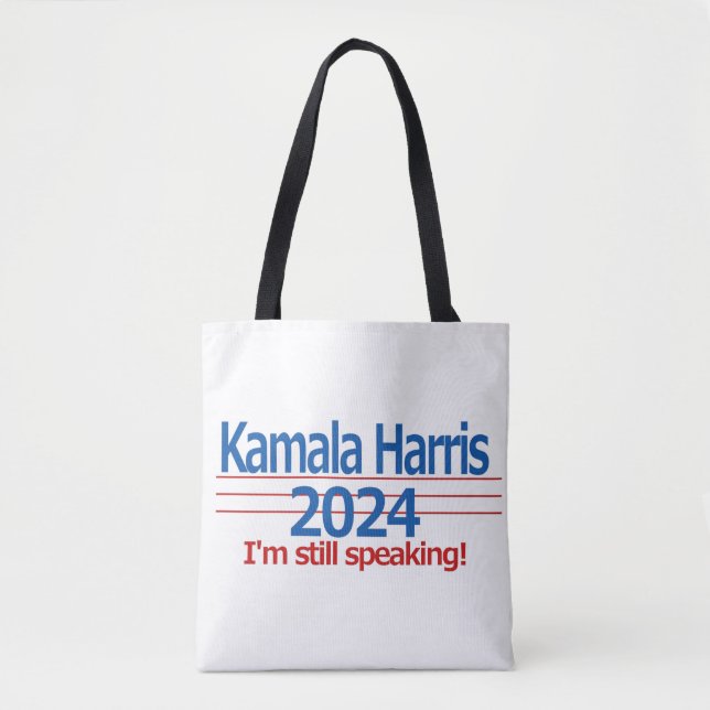 Bolso De Tela Kamala Harris 2024 ¡Todavía estoy hablando! (Anverso)