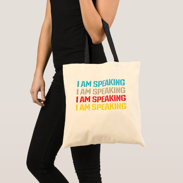 Bolso De Tela Kamala Harris Estoy hablando (Anverso (producto))