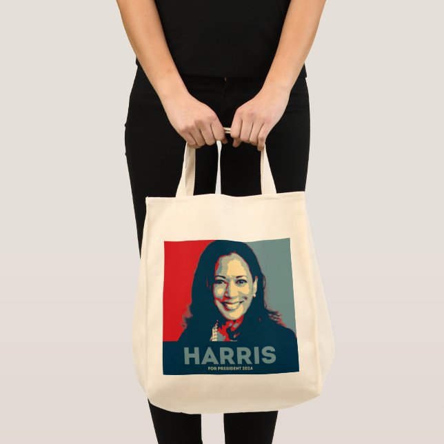 Bolso De Tela Kamala Harris Por El Presidente 2024 (Anverso (producto))