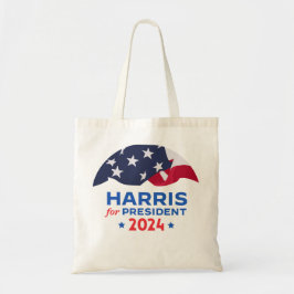 Bolso De Tela Kamala Harris por la bandera estadounidense del pr