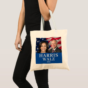 Bolso De Tela Kamala Harris Y Tim Walz 2024