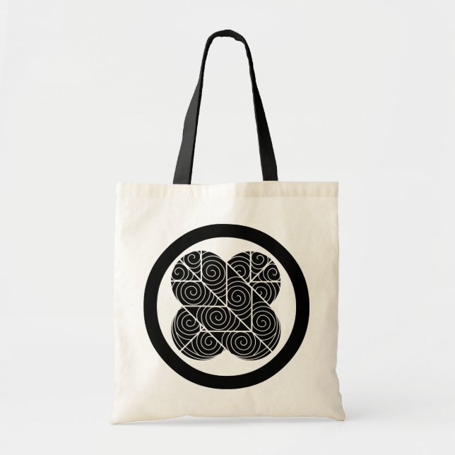 Bolso De Tela Kamon de Asano, Japón (Frente)