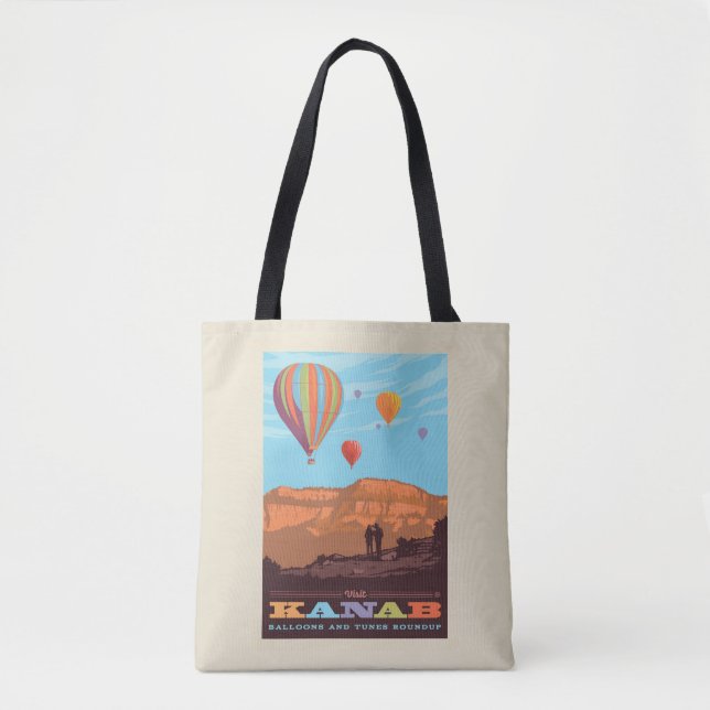 Bolso De Tela Kanab, Utah | Globos Y Tunes (Anverso)