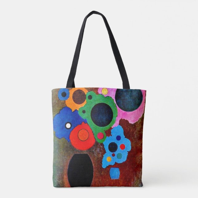 Bolso De Tela Kandinsky - Negro Creciente (Reverso)
