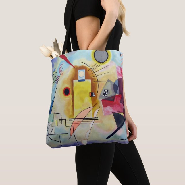 Bolso De Tela Kandinsky, rojo amarillo y azul 1925 (Detalle)