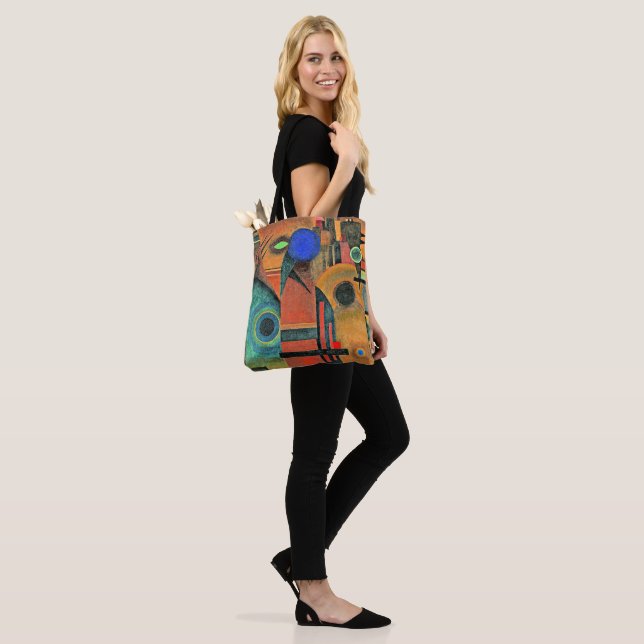 Bolso De Tela Kandinsky - Silencio marrón, arte abstracto (Puesto)