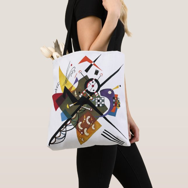 Bolso De Tela Kandinsky, Sur Blanc 1923 (Detalle)