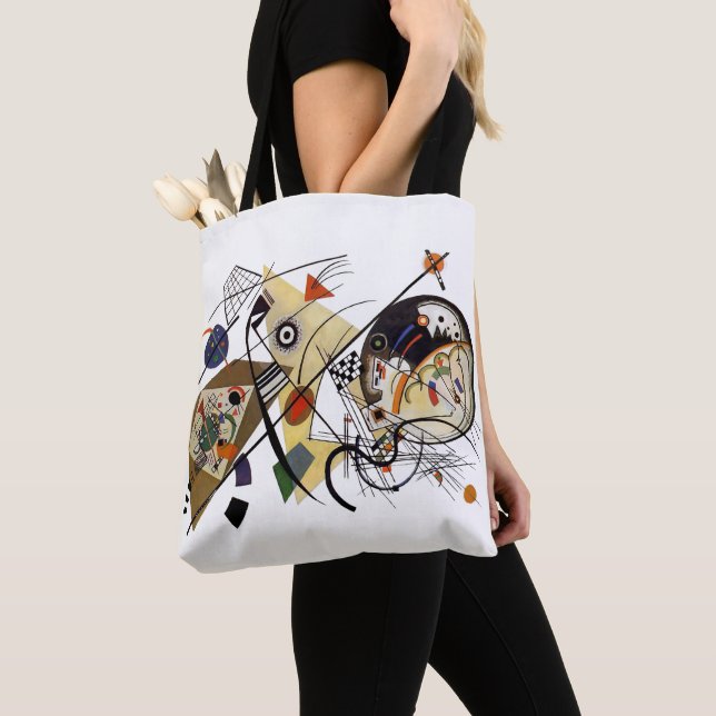 Bolso De Tela Kandinsky, Traverse Line 1923 (Detalle)