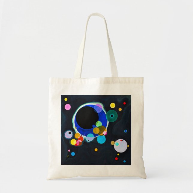 Bolso De Tela Kandinsky Varios Círculos Tocan Bag (Frente)
