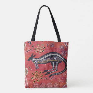 Bolso De Tela Kangaroo Dreaming Aboriginal Tote Bag