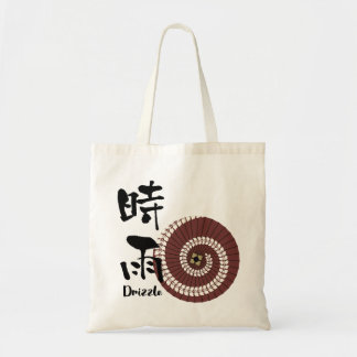 Bolso De Tela Kanji Art: “Shigure” (Drizzle) – An Autumn Showers