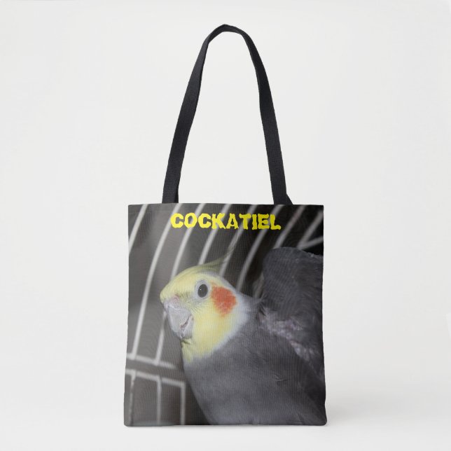 Bolso De Tela Kansas Cockatiel closeup Tote Bag (Anverso)