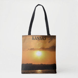Bolso De Tela Kansas Sunset Tote Bag