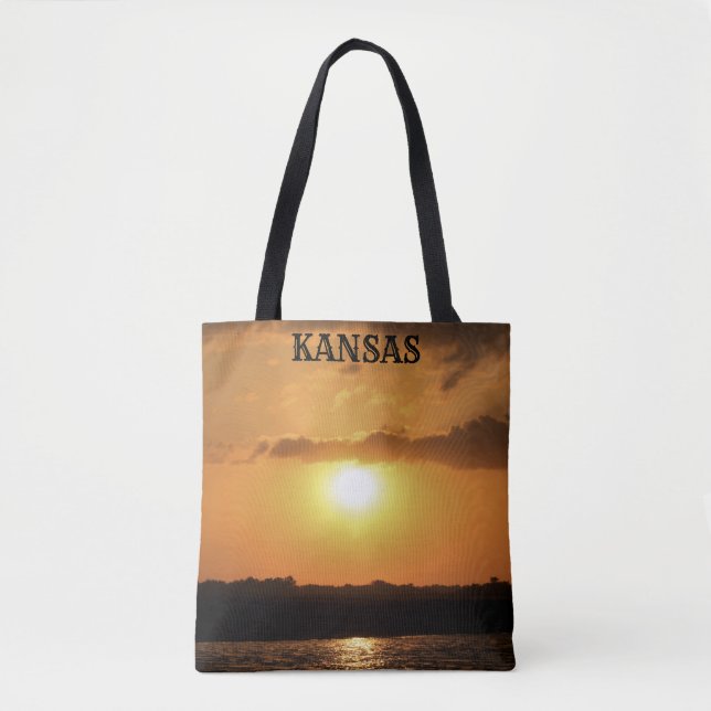 Bolso De Tela Kansas Sunset Tote Bag (Anverso)