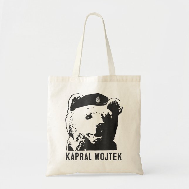 Bolso De Tela Kapral Wojtek El oso Wojtek Oso Polaco (Frente)