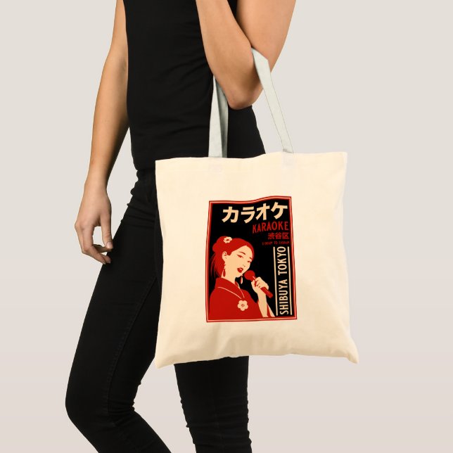 Bolso De Tela Karaoke Shibuya Tokyo (Anverso (producto))